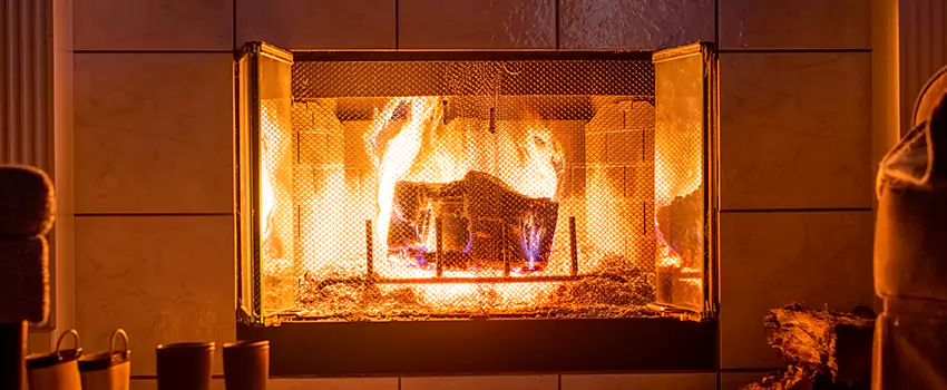 Mendota Hearth Landscape Fireplace Installation in Wethersfield, Connecticut
