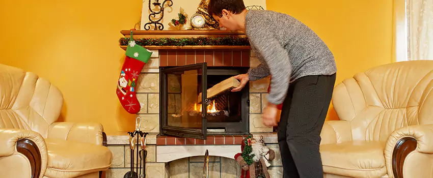 Rusted Metal Fireplace Restoration in Wethersfield, Connecticut